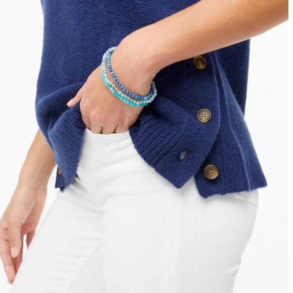 J.Crew Factory Button Turtleneck in Extra-Soft Yarn - Picture 3 of 6